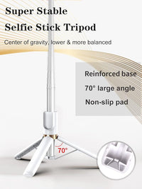 LED Fill Light for Selfie Stick Tripod, Adjustable with 3 Brightness Levels for Perfect Lighting