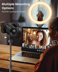 LED Ring Light with Adjustable Brightness and Color Temperature for Professional Lighting