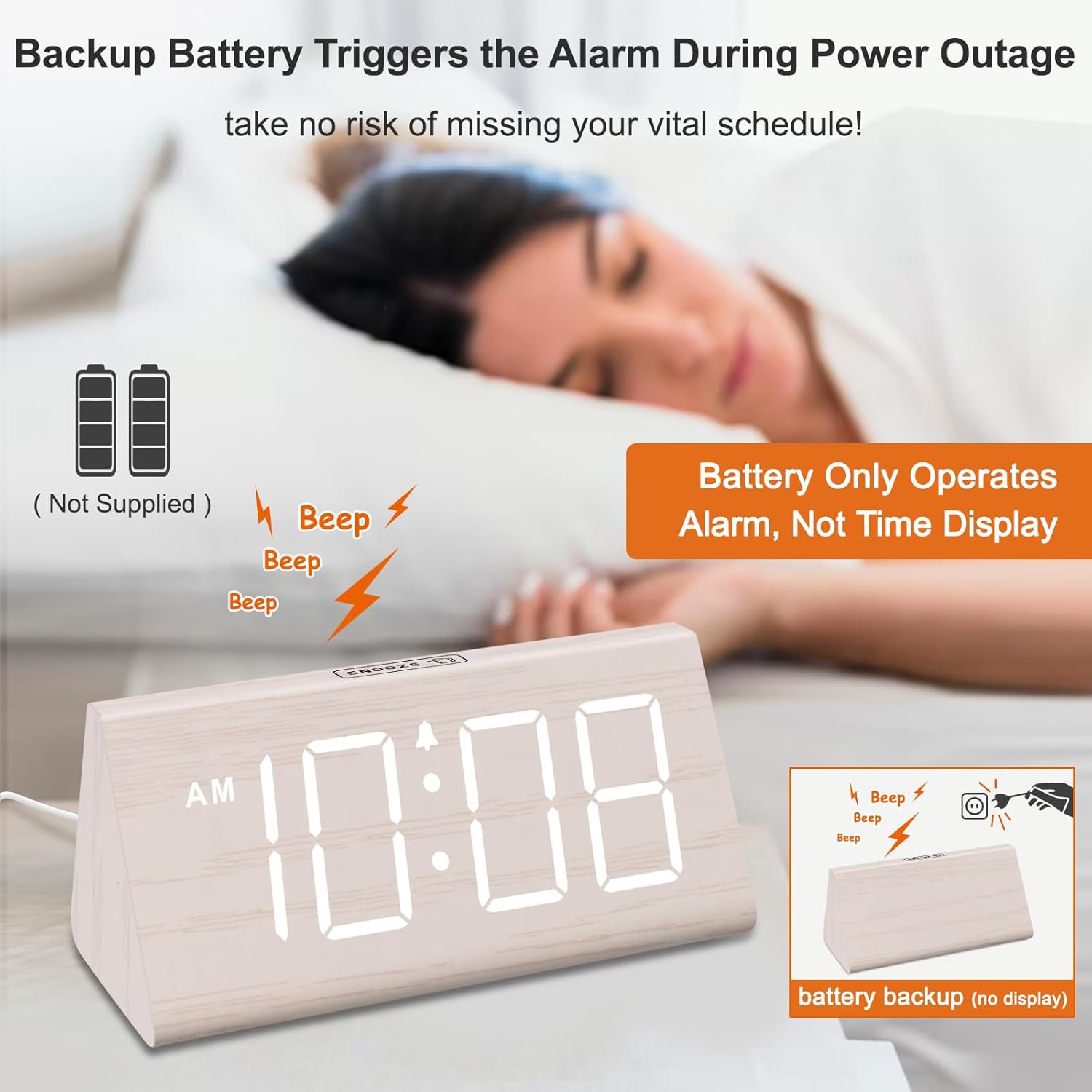 Desk Clock with USB Port