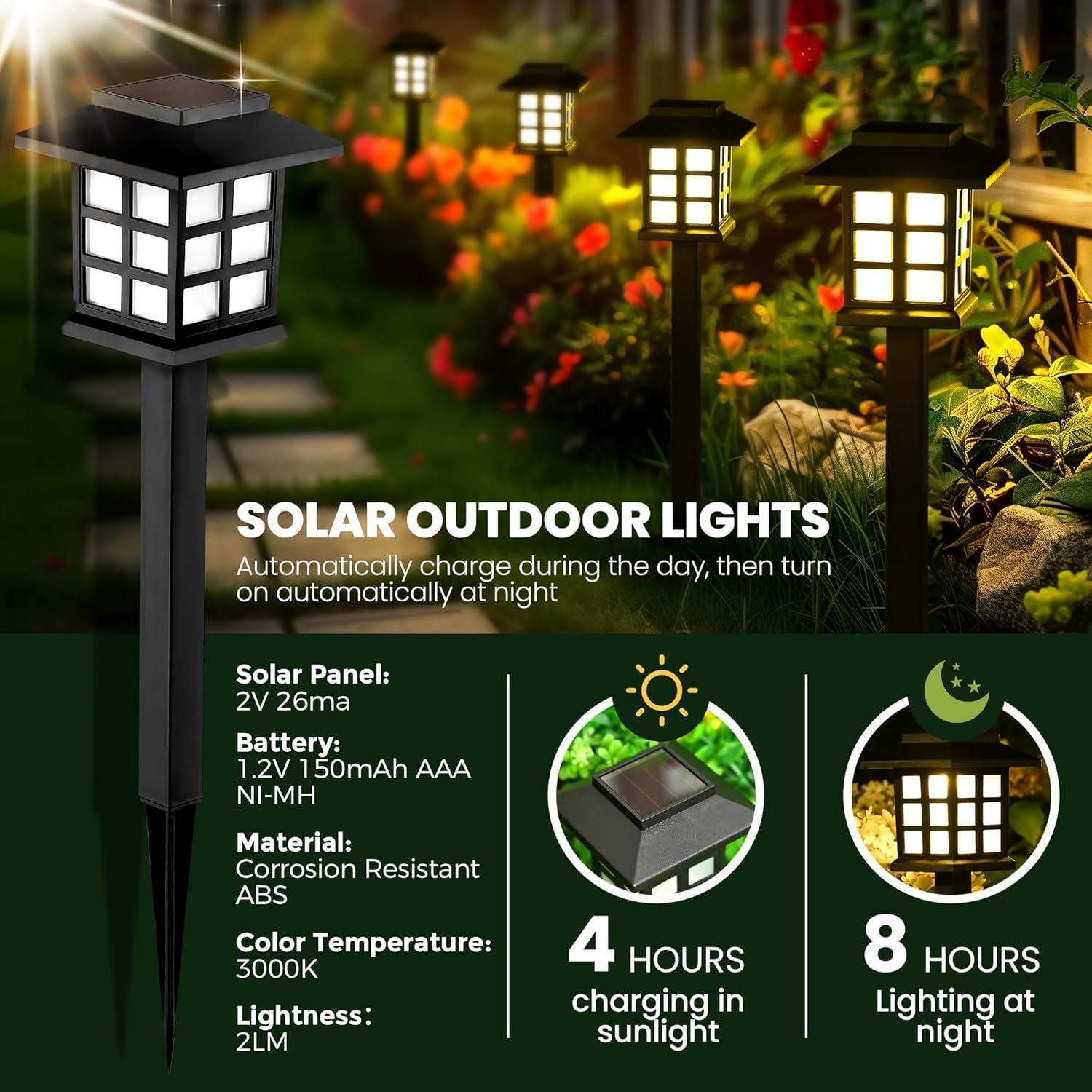 LED Solar Landscape Lights