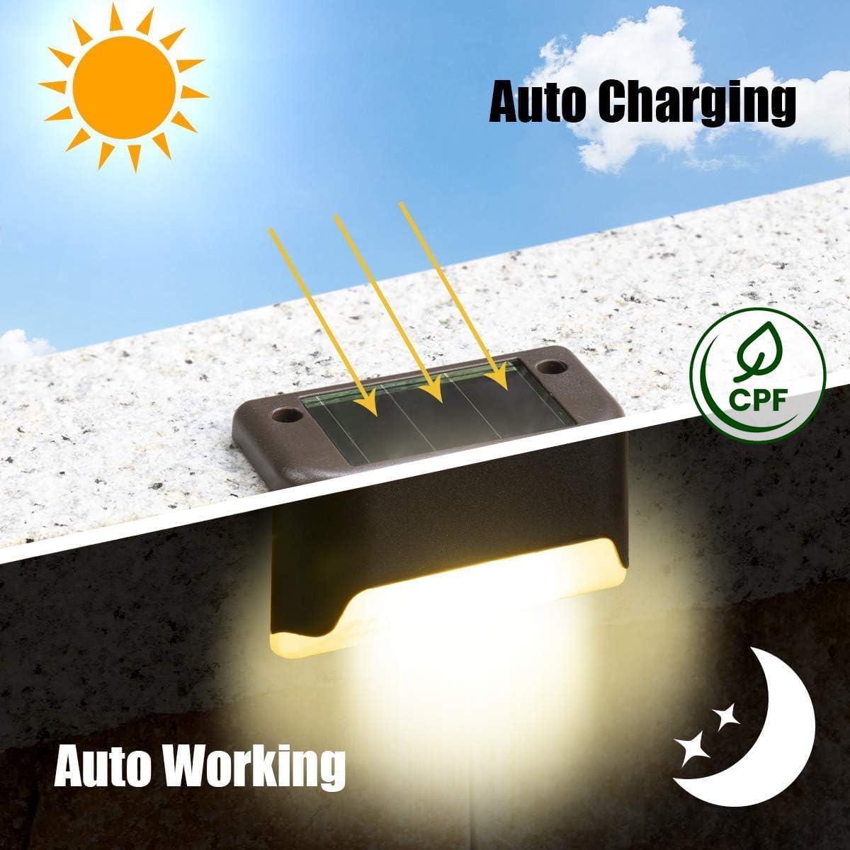 Automatic Solar Deck Lights