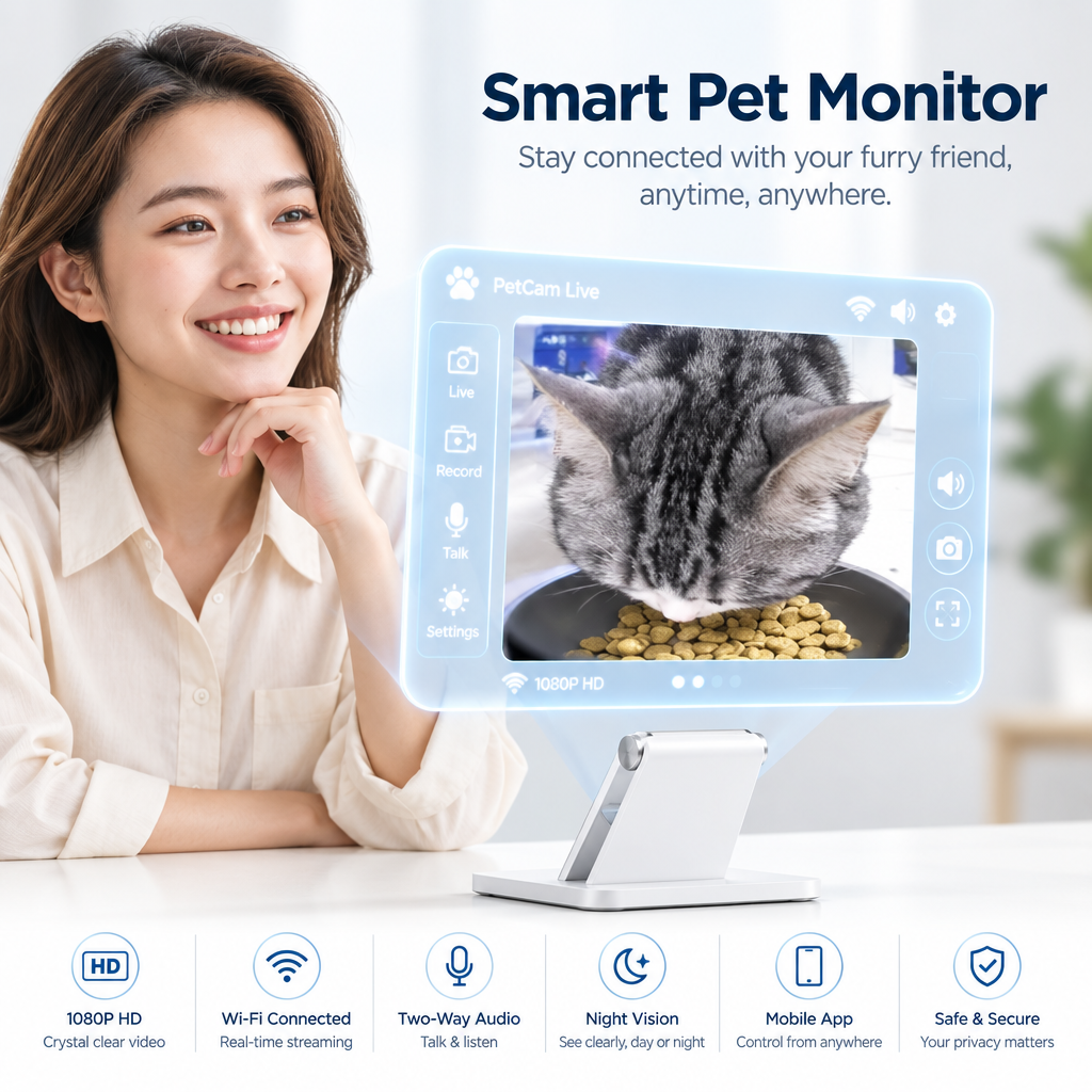 Large-capacity automatic feeder for cats and dogs