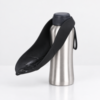 Large capacity pet water cup with carrying handle