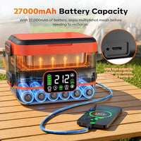 Large capacity portable food warmer for work and traveL