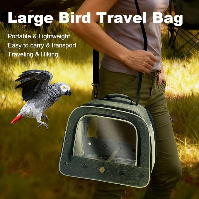 Small Bird Carrier For Everyday Travel And Outdoor Use