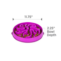 Large Purple Pet Bowl Measuring 29.84 Centimeters In Diameter
