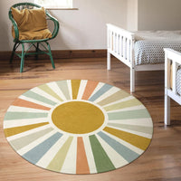 Soft 5ft circle rug for nursery floor decoration