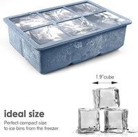 Flexible Silicone Ice Tray for Large Ice Cubes