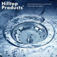 Universal Kitchen Sink Strainer for 3.5 Inch Drain Opening