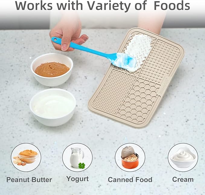 Lick Mat for Bathing: Keeps Pets Calm During Bath Time and Grooming