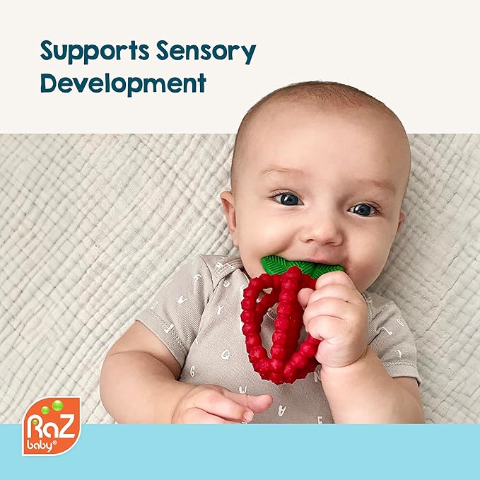Lightweight baby teething toy easy for little hands to hold