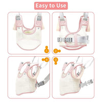 Lightweight toddler walking harness with comfortable breathable design
