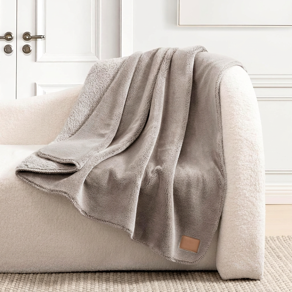Lightweight couch throw for living room comfort