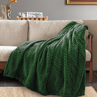 Soft flannel throw blanket for relaxing at home