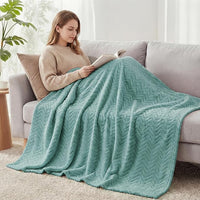 Breathable fleece blanket for relaxing and lounging