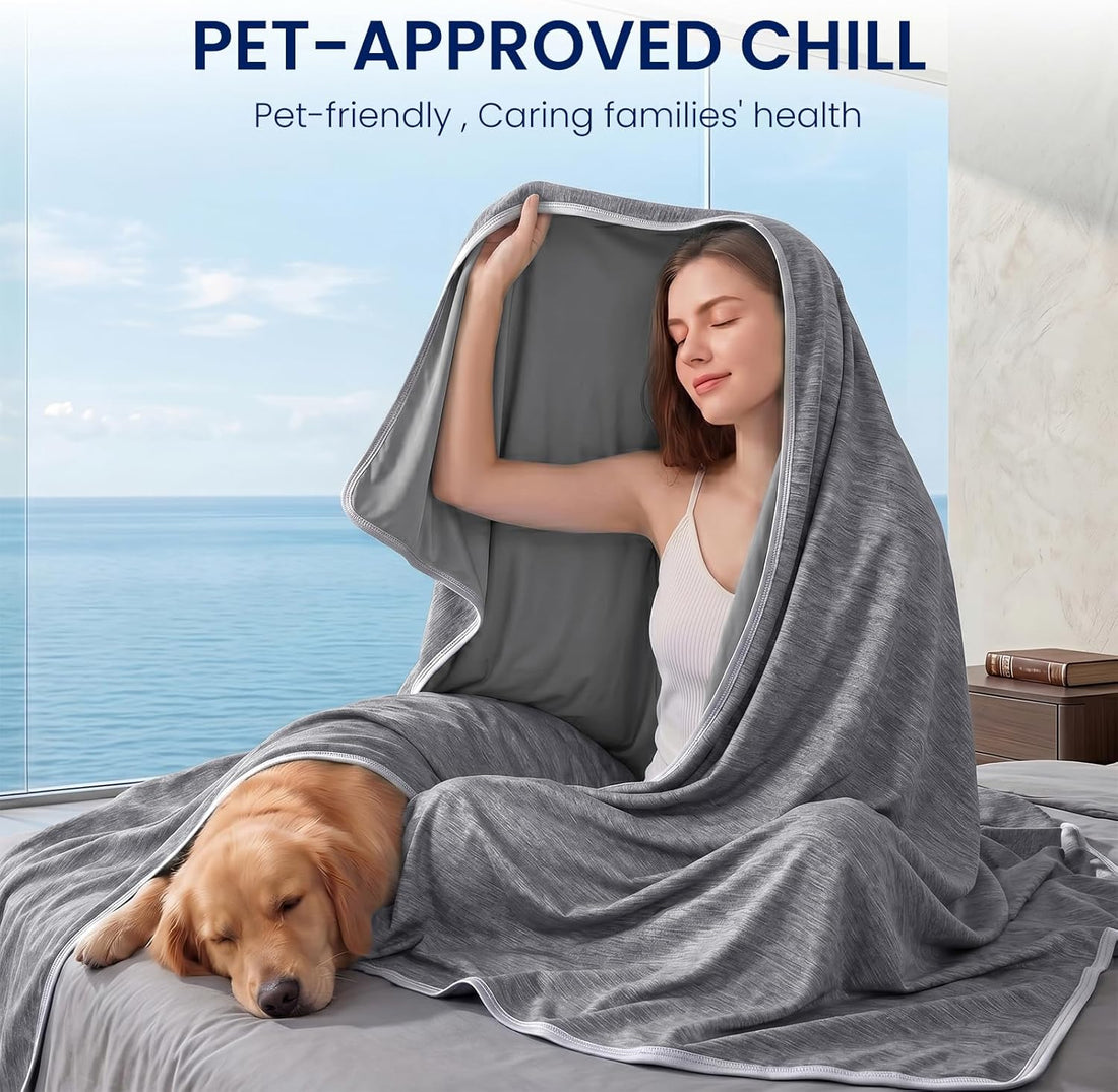Lightweight summer blanket for warm weather bedding
