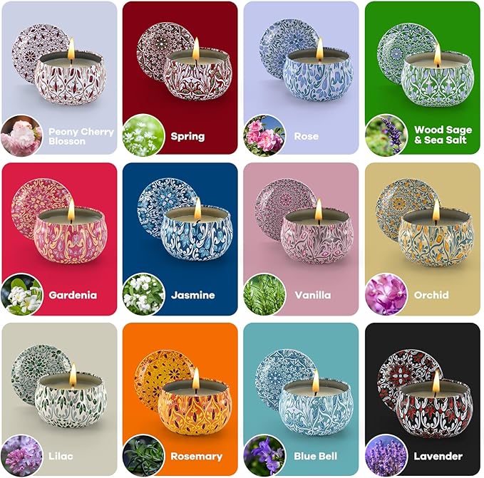 Decorative candle gift box for birthday and occasions
