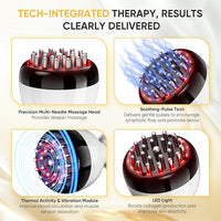 The complete package of the Lymphatic Drainage Massager, including the device, USB charger, and user manual.