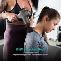 Massage device with multiple head attachments as per model design