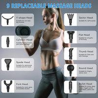 Deep Tissue Therapy for Athletes with Adjustable Speeds & 9 Heads