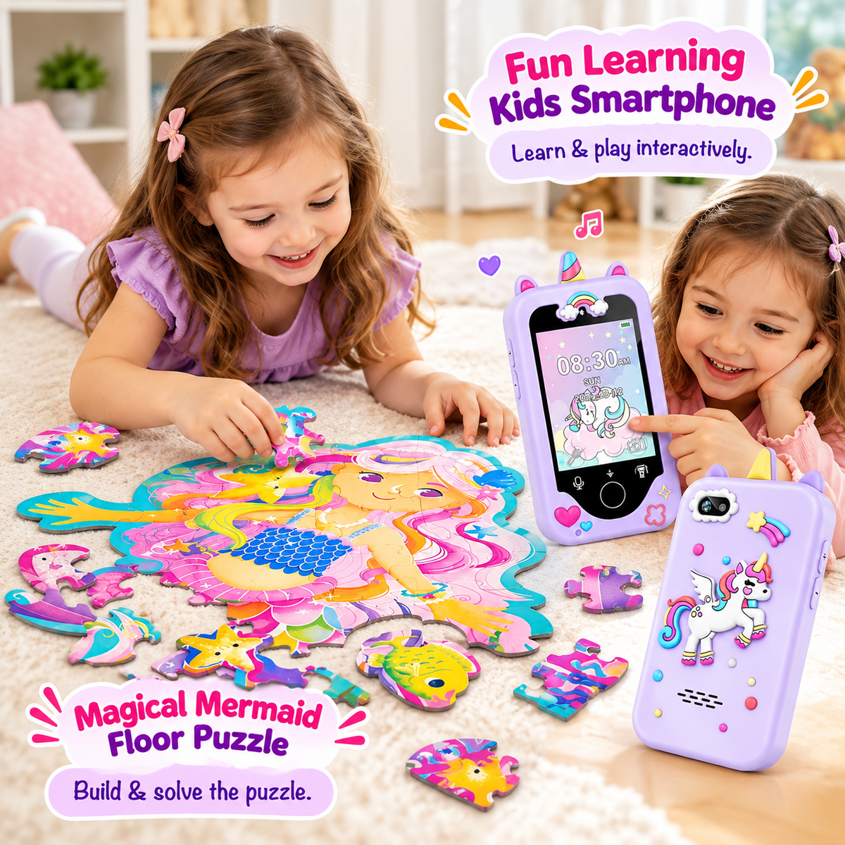 Kids animal matching and sorting activity set