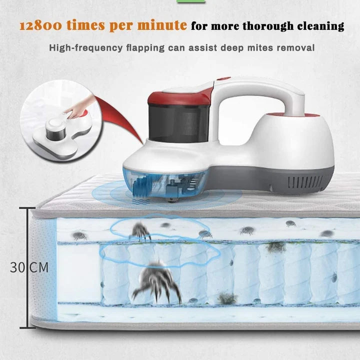 Handheld Mattress Vacuum with Three Filters for Bed & Sofa