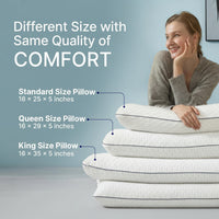 Medium firm sleeping pillow for daily bedroom use