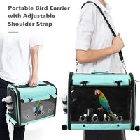 Mesh Bird Transport Cage With Comfortable Carry Handle