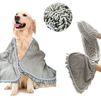 Microfiber pet towels for dogs and cats