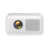 Mini home projector with 5G mobile screen projection for bedroom entertainment