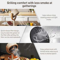 Quiet Rechargeable Air Purifier for Smoke, Pets & Cooking Odors
