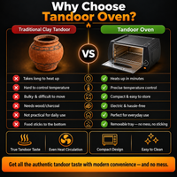 Electric Tabletop Tandoor Oven for Indian Flatbreads
