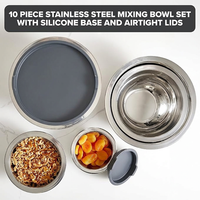 Modern Black Bowl Set for Cooking and Baking