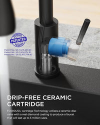 High arc kitchen tap for farmhouse sink