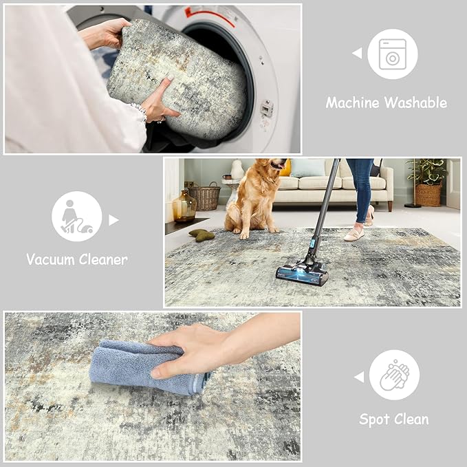 Minimal round rug for indoor home decoration