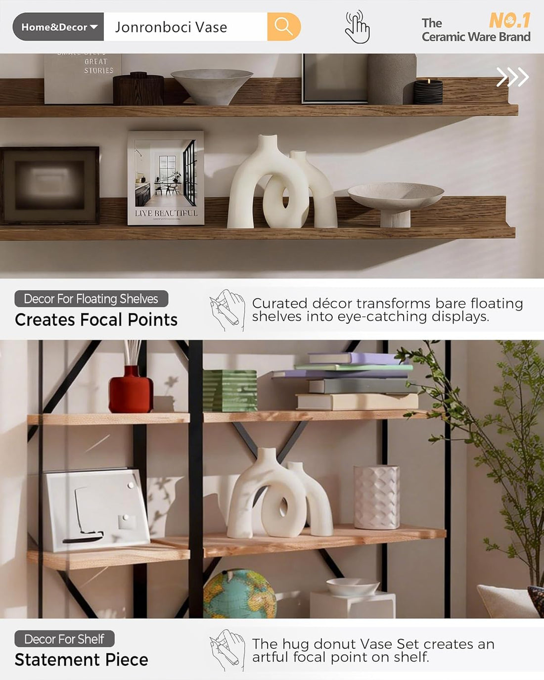 Nordic Boho Decorative Vase Collection