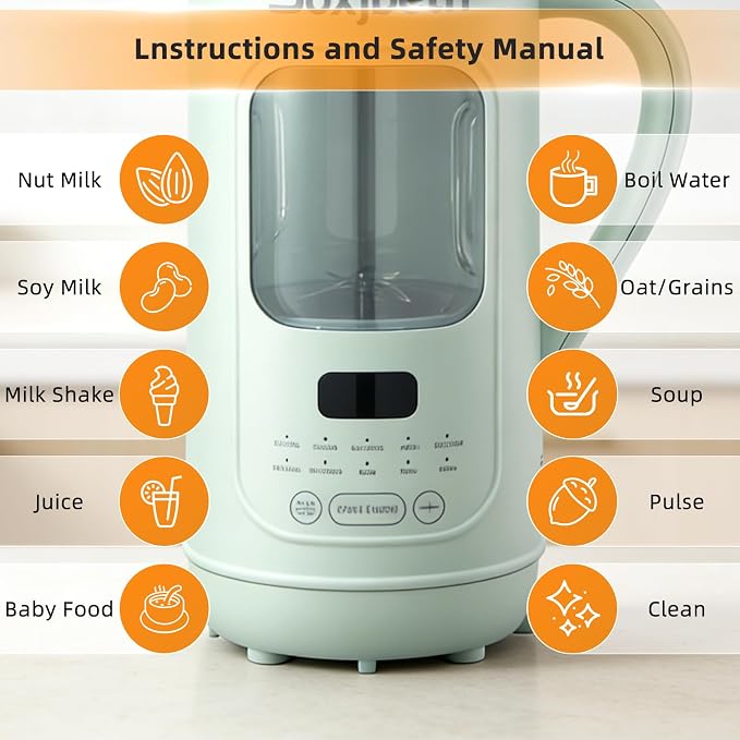 Homemade Plant Milk Maker with One-Litre Container