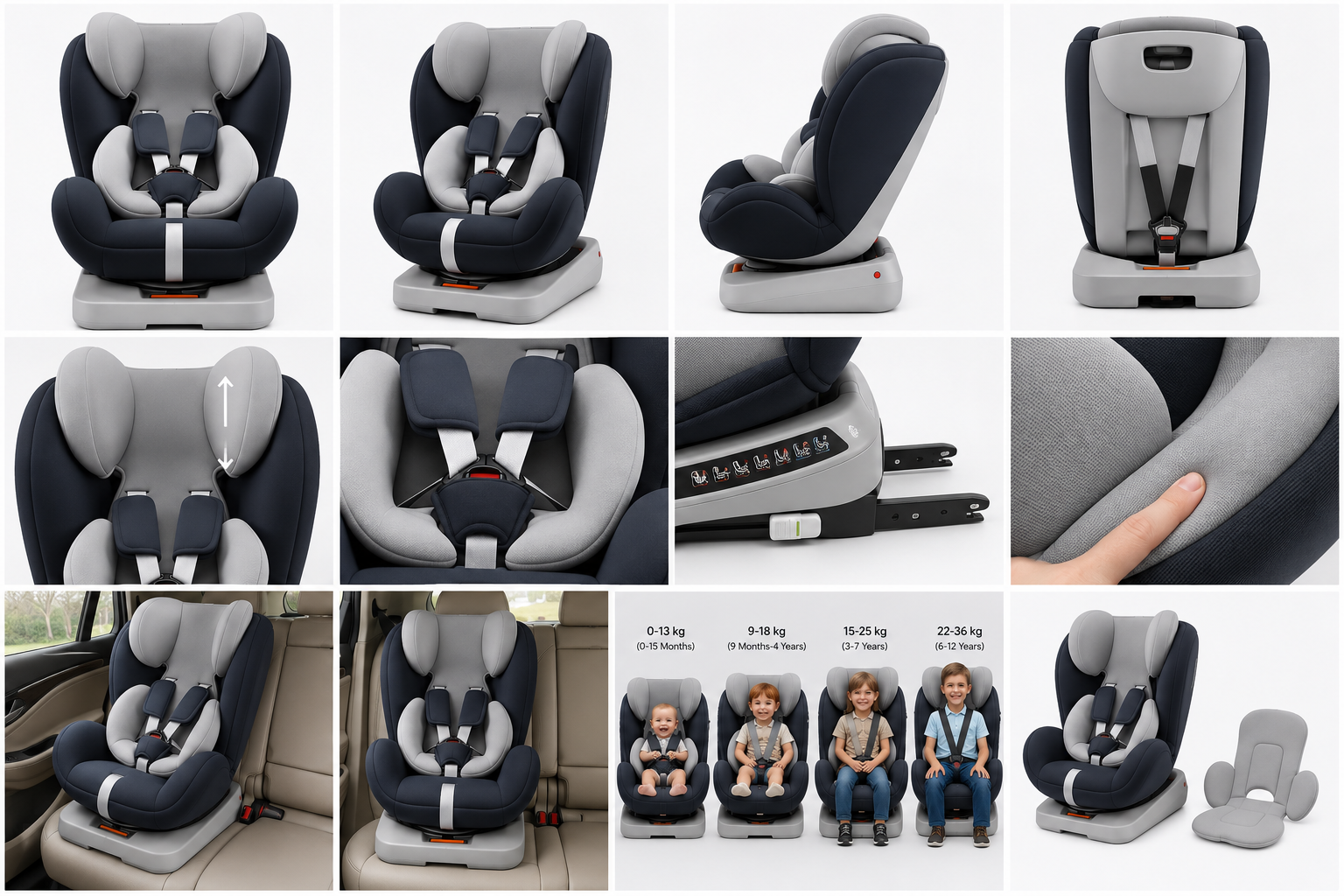 Multi Stage Child Car Seat for Everyday Vehicle Travel