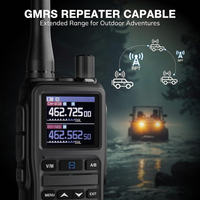 gmrs radio multi band receiver screen display