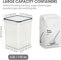 Durable pantry storage jars with locking lids