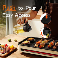 Glass Oil Dispenser Spray Bottle for Kitchen and Grill Cooking