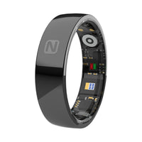 NFC smart health ring with heart rate monitoring sleep tracking and waterproof design