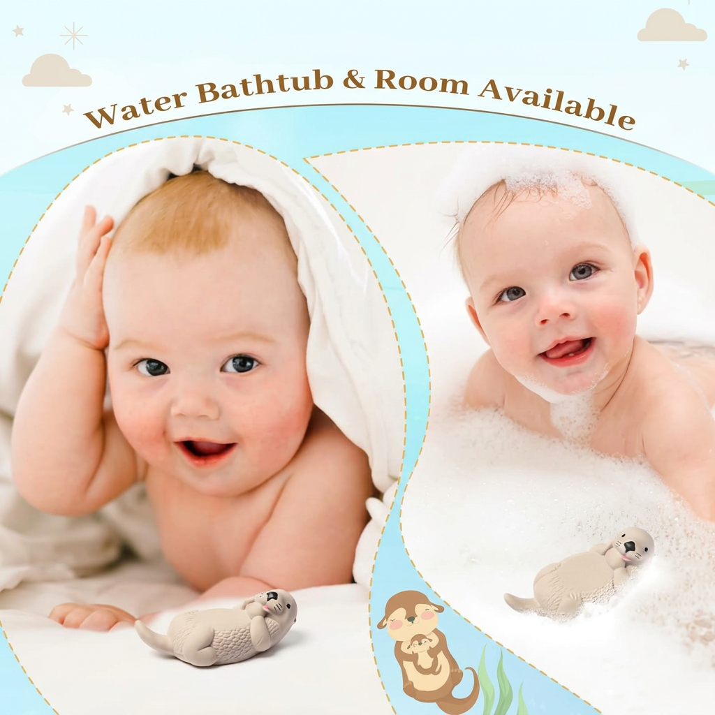 Baby bath thermometer used for newborn bath safety
