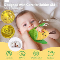 Newborn and infant sensory play food set 16pcs with rattles