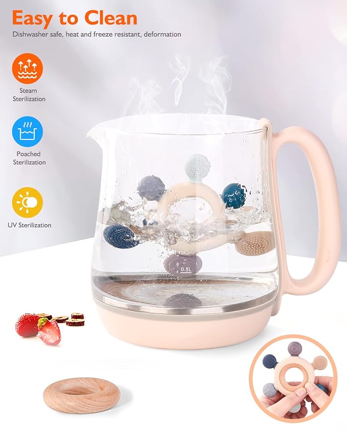 Newborn teething toy safe and soft silicone material
