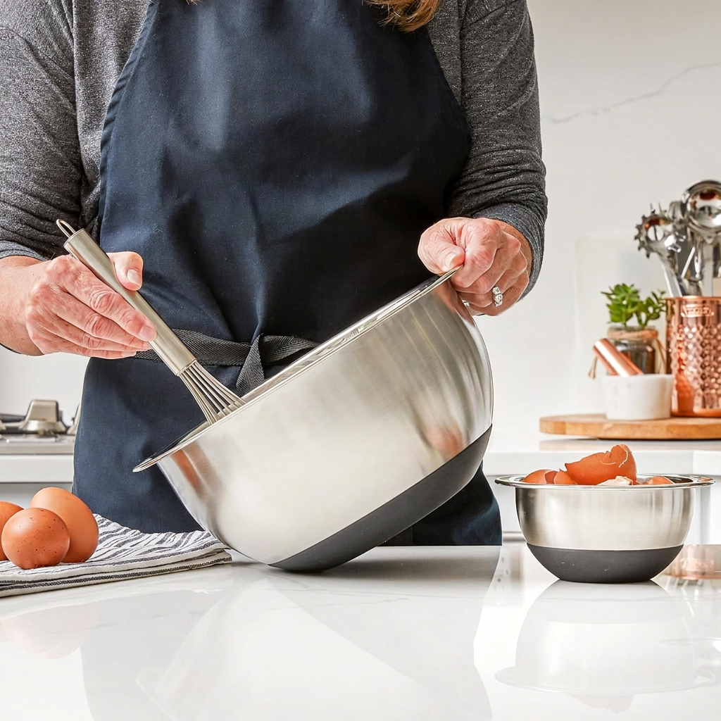 Dishwasher Safe Mixing Bowl Set in Black