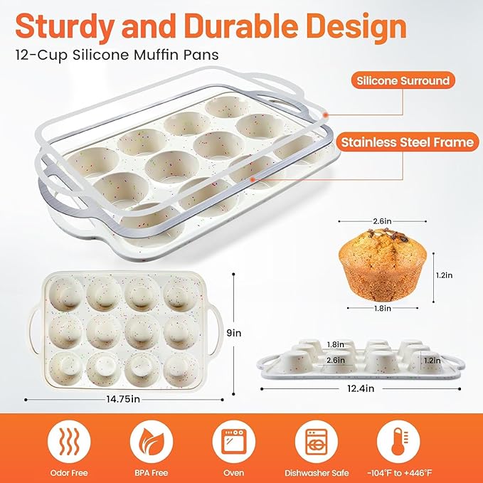Oven Safe Silicone Muffin Tray