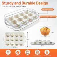 Oven Safe Silicone Muffin Tray