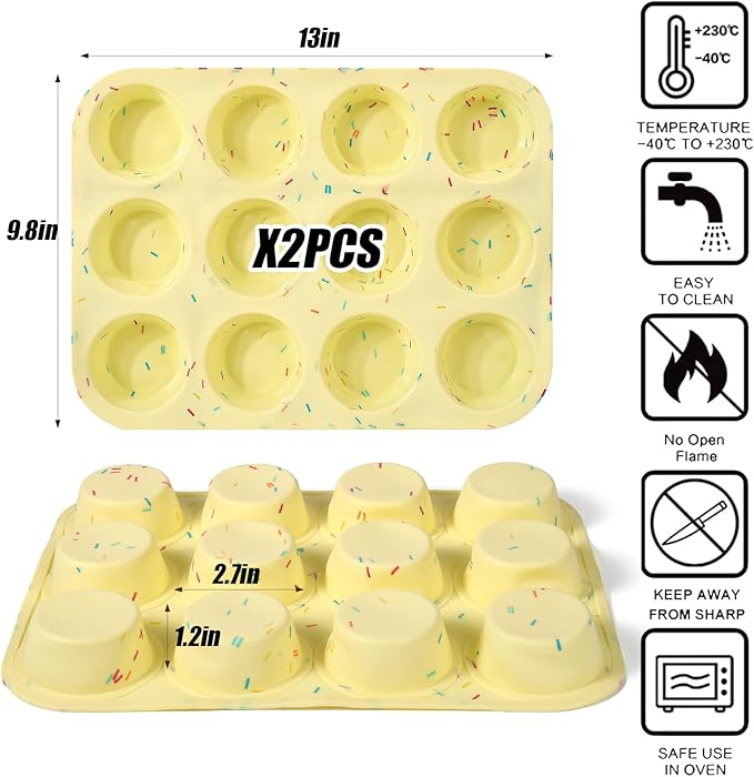 Flexible Silicone Muffin Mold
