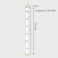 Nursery wall decor growth chart for kids room